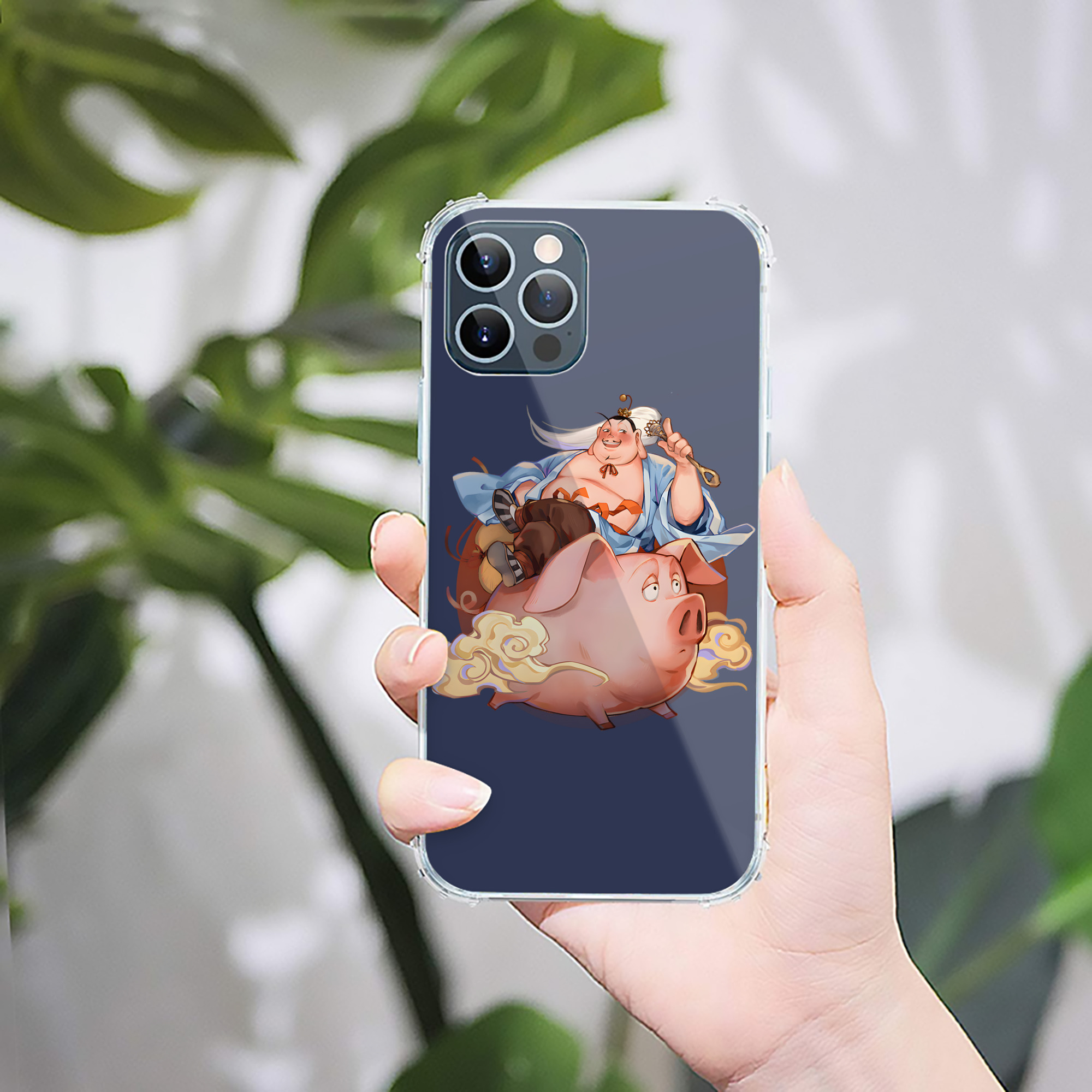 （画像用） Ne Zha 2 ナタ 魔童の大暴れ 【iPhone 12シリーズ対応】透明スマホケース（クリアソフトケース）
